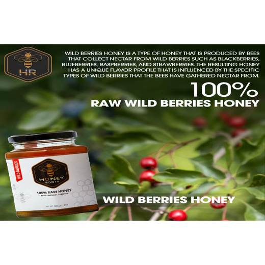 Wild berries Raw Honey 300g - Image 3