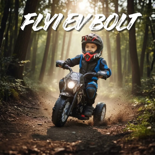 Flyi EV Bolt 6V Kids Electric Bike[WHITE]