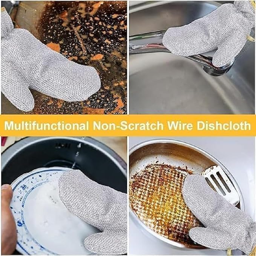 Reusable Wire Dishwashing Gloves (1Pc) - Image 3