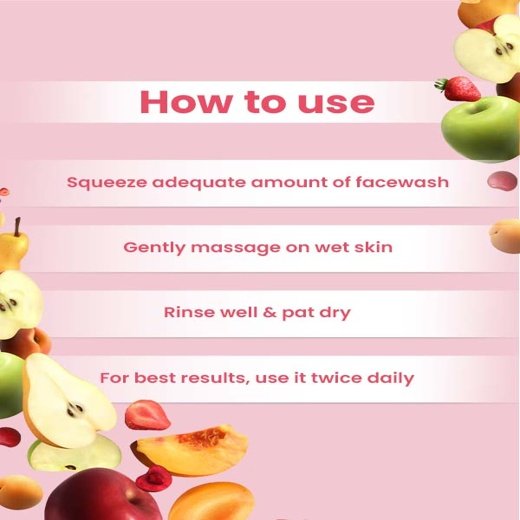 Earthraga Mix Fruit Face Wash | Clear & Glowing Skin | 100 ml - Image 4