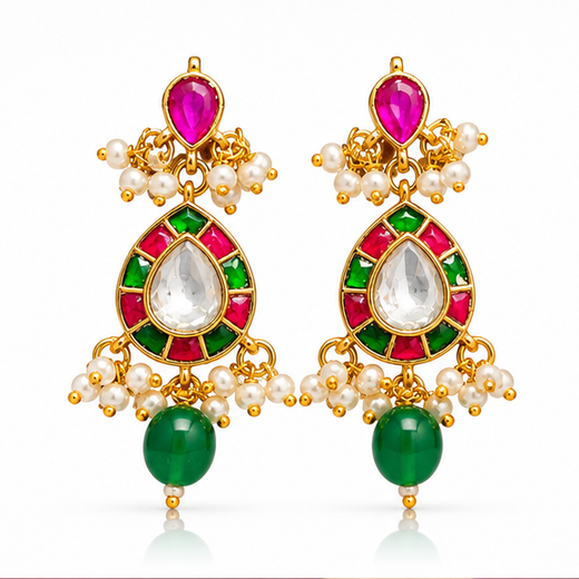 Real Jadau Kundan Earring