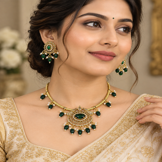 Matte Kanti Short Necklace - Image 4