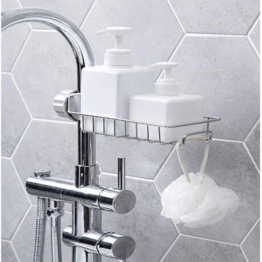 Kitchen Steel Sink Faucet Sponge Scrubber Water - Image 2