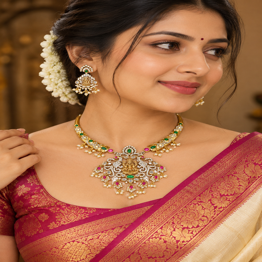 Matte finishing Lord Lakshmi Kanti White Stones - Image 4