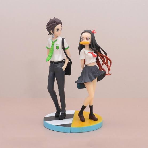 Tanjiro & Nejuka School Uniform Action figures set with box - Image 4