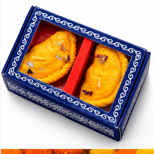 2 Piece Gunjia Candle (Pack of 2) (Box Size: 5*3.5 Inch) 🕯️ - Image 4
