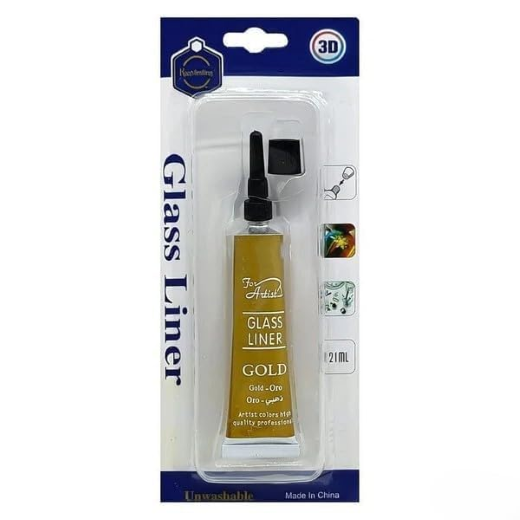 Glass And Pot Linear Color Tube (Golden)