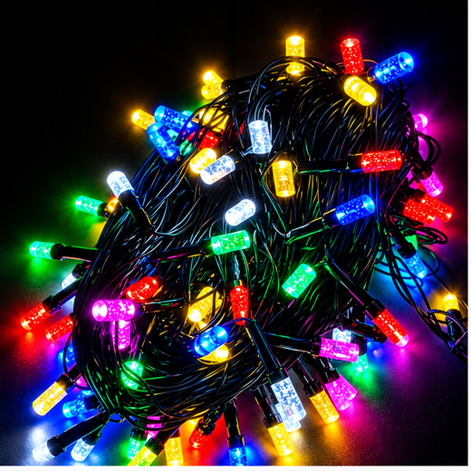 28M Long Fiber / Pinchu Multicolour String Light (120 Bulb) (Print: 45M) ✨