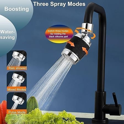 3 Mode Sink Faucet Tap Spray Head with Filter - Image 3
