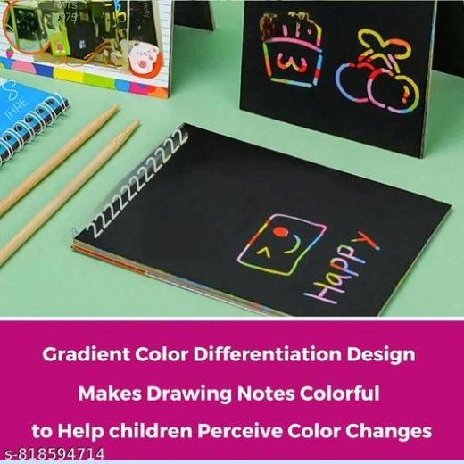 Magic Scratch Coloring Paper (10 Sheets) - Image 2