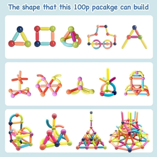 42 Pcs Magnetic Sticks and Balls Building Blocks Set - Image 3