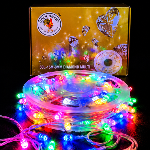 42M Multicolour Kohinoor Roll String Light (Print 65M) 💎✨