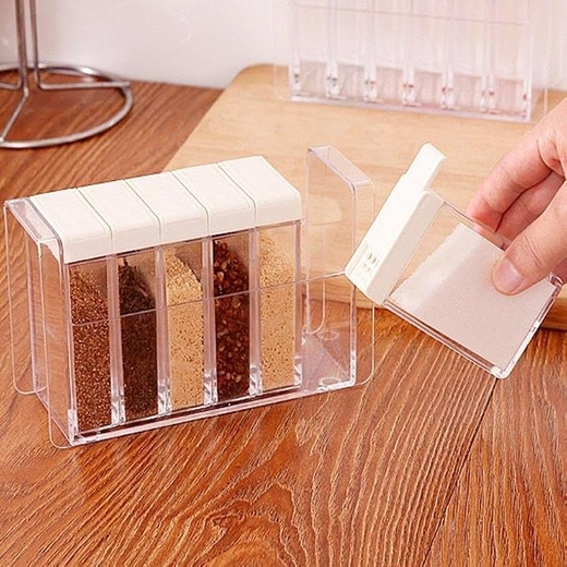 Spice Rack 6 Lid Container Set - Image 4