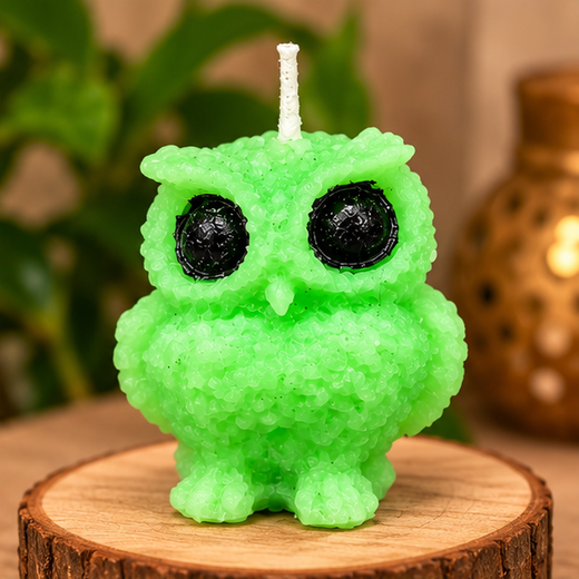 Owl Candle Small (Size: 2.5*2 Inch) 🦉 - Image 3
