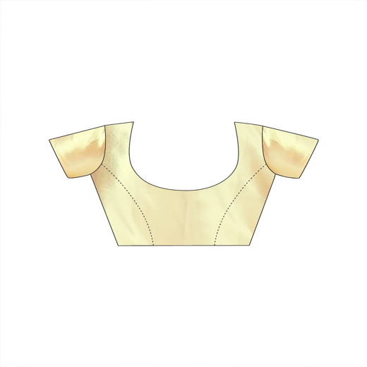 Yellow Tissue Silk Sequence Embroidery Saree - Image 2