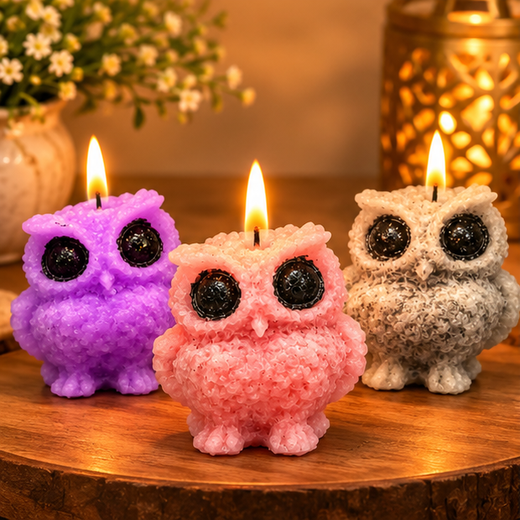 Owl Candle Small (Size: 2.5*2 Inch) 🦉 - Image 2