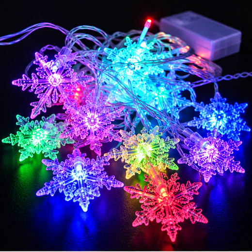 Multicolour Big Snow String Light (14 Snow Bulb) ❄️