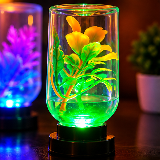 Flower & Plant Design Multicolour Night Lamp 🪻- (1 Piece) - Image 2