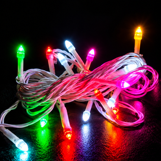 7M Multicolour RGB Rocket String Light (18/14 Bulb) (5 MM) (Print 10M) 🚀✨