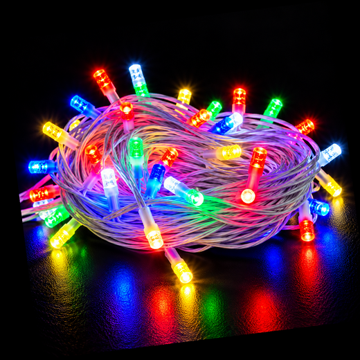 45M Cylinder Multicolour String Light (156 Bulb) (Print 80M) ✨ - Image 2