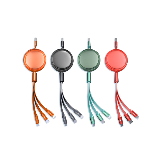 3 In 1 Multifunctional Rollup Charging Cable