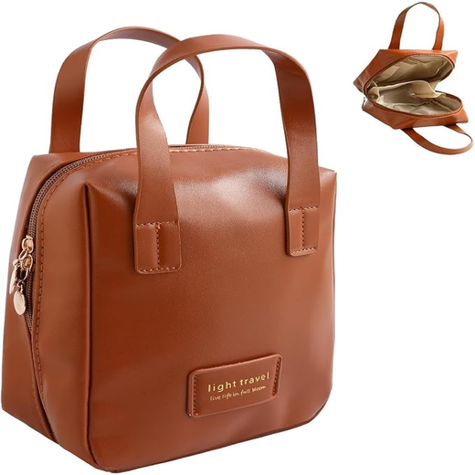 Elegant Puffer With Compartments Cosmetic Bag - Image 2
