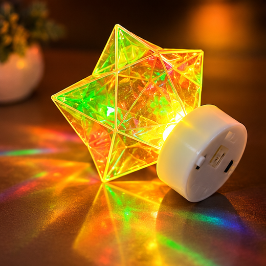 24 Piece Box Rainbow Colour Star Design LED Candle 🕯️ - Image 3
