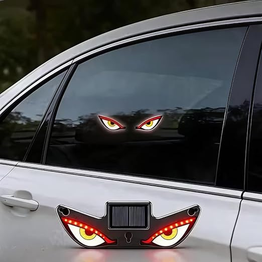 Solar Warning Light Evil Eye LED Light for Car - Image 4