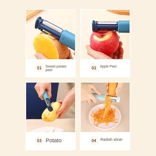 2-in-1 Kitchen Stainless Peeler - Image 4