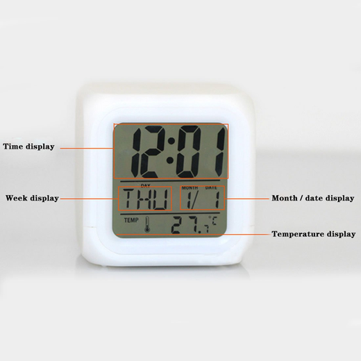 Color Changing Clock Alarm - Image 2