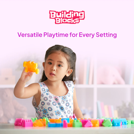 Flyi 80-Piece Building Blocks – Creative, Colorful & Fun for Kids - Image 3