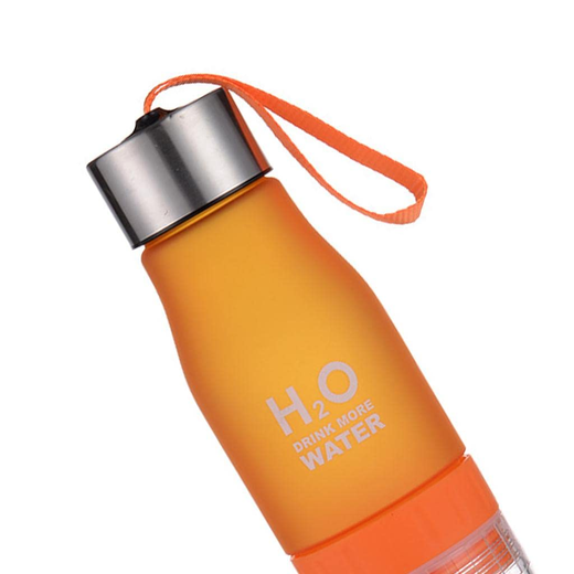 650ml Plastic H2O Water Bottle With Fruit Infuser - Image 3