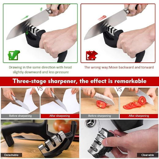 8-in-1 Stainless Steel Kitchen Knife Sets - Image 3