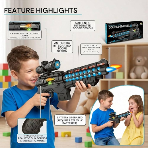 Double Barrel Musical Gun - Image 3