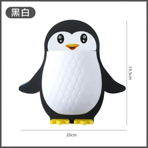 Penguin Shape Wall Mounted Toothpaste Holder - Image 4