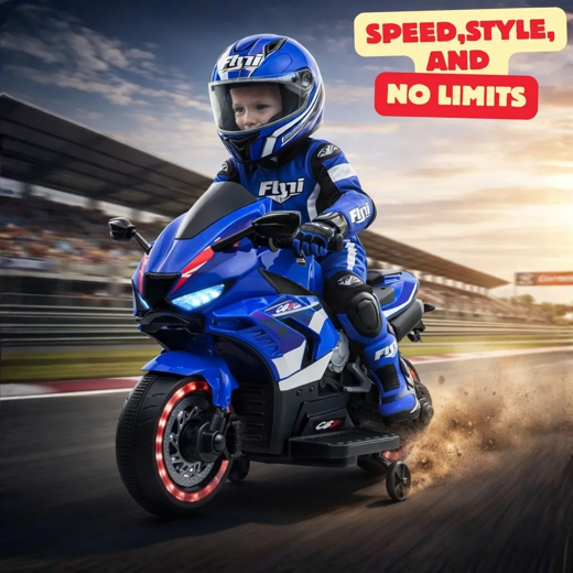 Flyi Ev Cbz 12V Kids Electric Ride On Bike [BLUE]