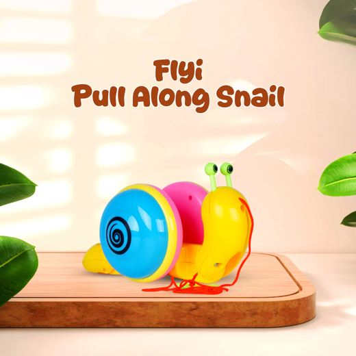 FLYI - Pull Along Super Snail Toy for Toddlers & Kids