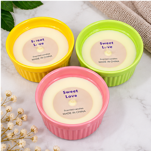 Premium Ceramic Bowl Candle - 1 Piece - Image 4