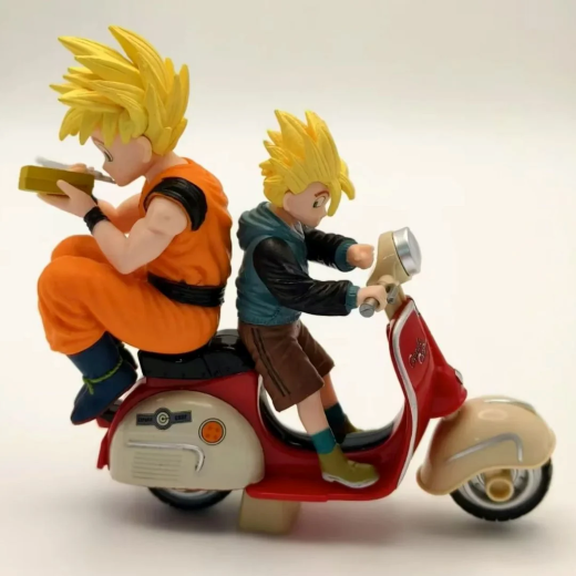 DBZ Black hair vegeta on scooter - Image 2