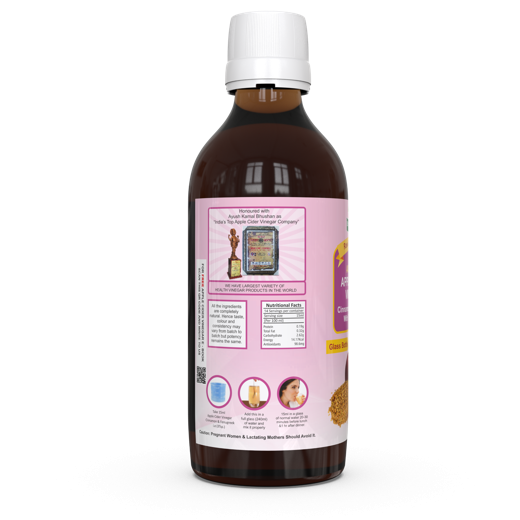 Dr. Patkar's Apple Cider Vinegar with Cinnamon & Fenugreek | Unfiltered & Undiluted | Suitable for Sugar & Diabetes Control with Improved Immunity & Lowers Bad Cholesterol (With Mother) 200ml - Image 2