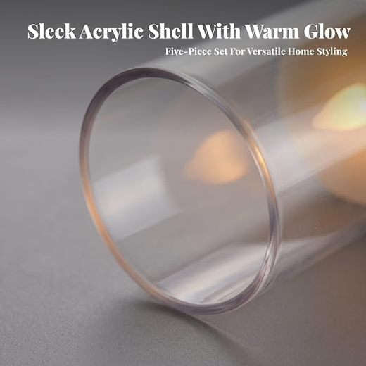 Smokeless 3D Wick Candle With Glass🕯️ Height: 12.5 CM (12 piece) - Image 3