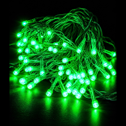 20M Pixel Green String Light (68 Bulb) (8 MM) (Print: 30M) ✨