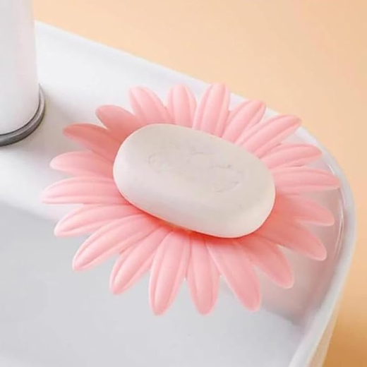 Set of 3 Flower Soap Dish Holder