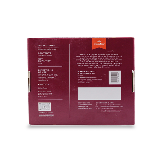 Cow Ghee 4hrs burning 12 pcs - Image 2