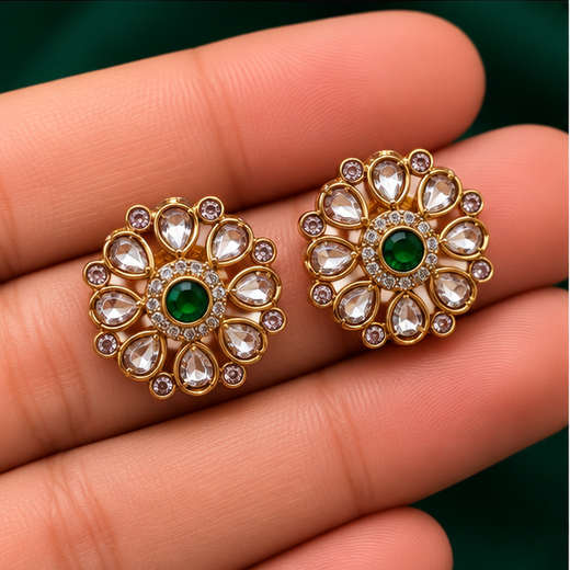White Stones With Small Green Studs - Image 3