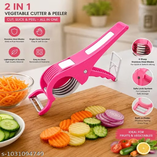 2-in-1 Manual Vegetable Cutter - Image 2
