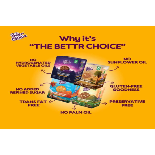 The Bettr Choice Millet Cookies Combo Pack: Dates, Cashew Coconut, Peanut Cardamom & Dark Chocolate-No Maida, Gluten Free, No Added Refined Sugar, No Trans Fat, No Wheat -Healthy Snack-4 Pack - Image 2