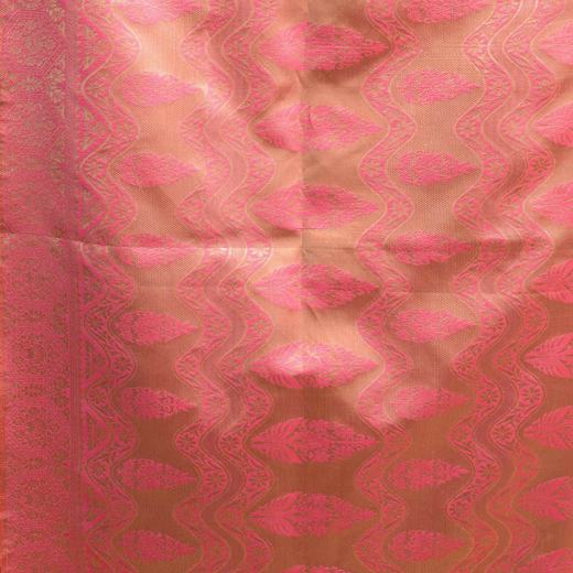 Dark Green Silk Woven Banarasi Saree - Image 3