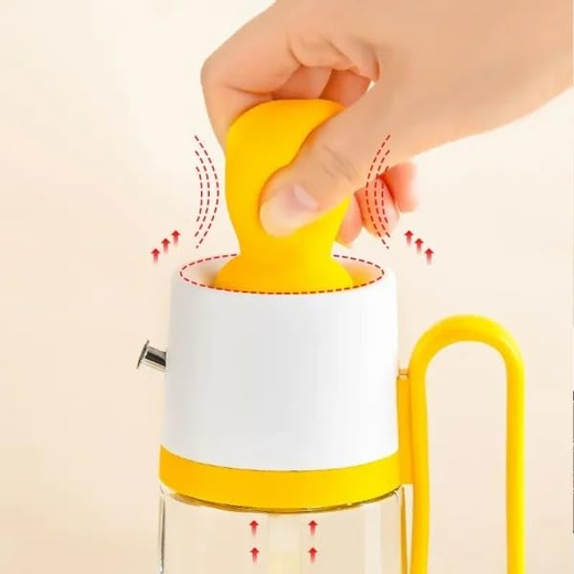 2 In 1 Glass Oil Dispenser Bottle With Brush - Image 3