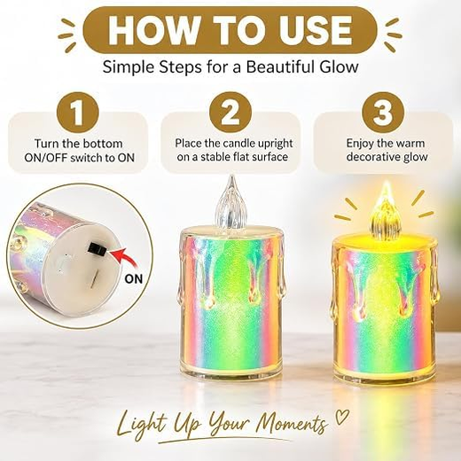 3 Piece Set Rainbow LED Light ✨ (Size: 5, 6.5, 8 Inch) - (1 Set) - Image 3
